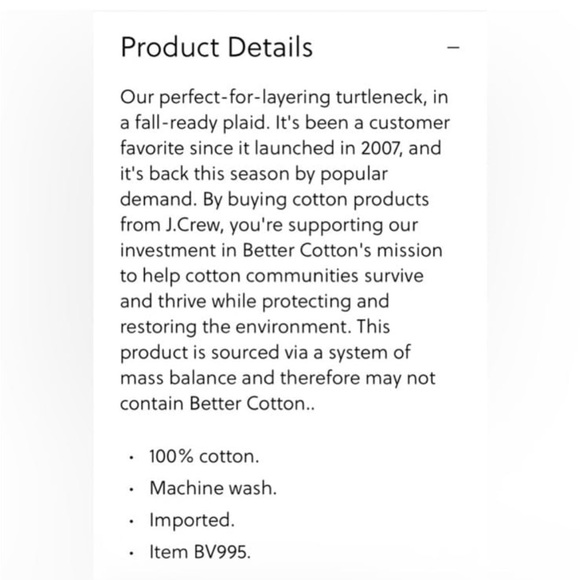 J.Crew XS Plaid Turtleneck New Tags NWT - Picture 6 of 7